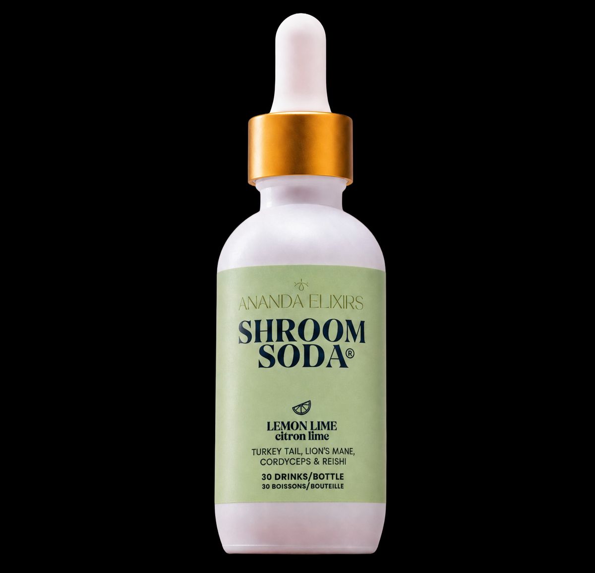 Shroom Soda Lemon Lime bottle