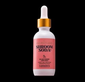 Black Cherry Shroom Soda bottle